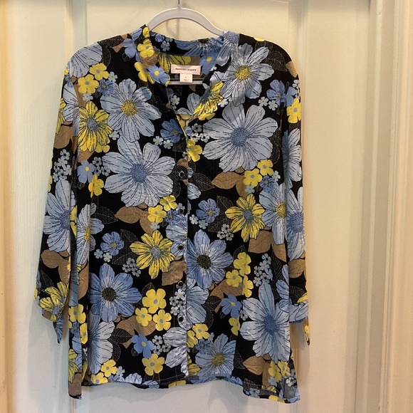 Brightly Colored Allison Daley Blouse Size Large - Picture 1 of 4